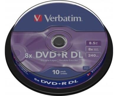 Dischi DVD+R Doppio Strato Verbatim - Confezione Da 10, 8.5GB, 8X, Argento Opaco - Foto 2