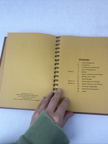 Vegetarian Cookery 2 Cookbook Breads, Soup & Sandwiches 1971 Spiral bound - Picture 7 of 14