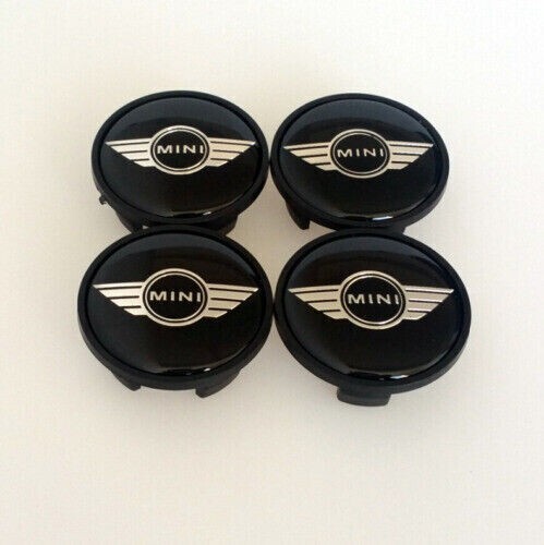 4 Neue Mini Radkappen im Mini Design/Grau 54mm
