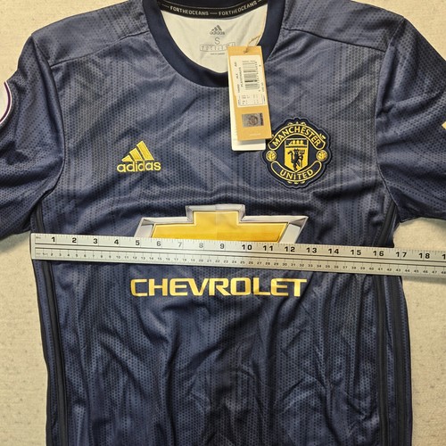 Adidas Manchester United Chevrolet Alexis #7 Jersey Blue Adult Men's S Small - Picture 6 of 10