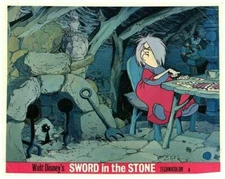 Sword in the Stone Original Lobby Card Walt Disney Animation Mad Madam Mim
