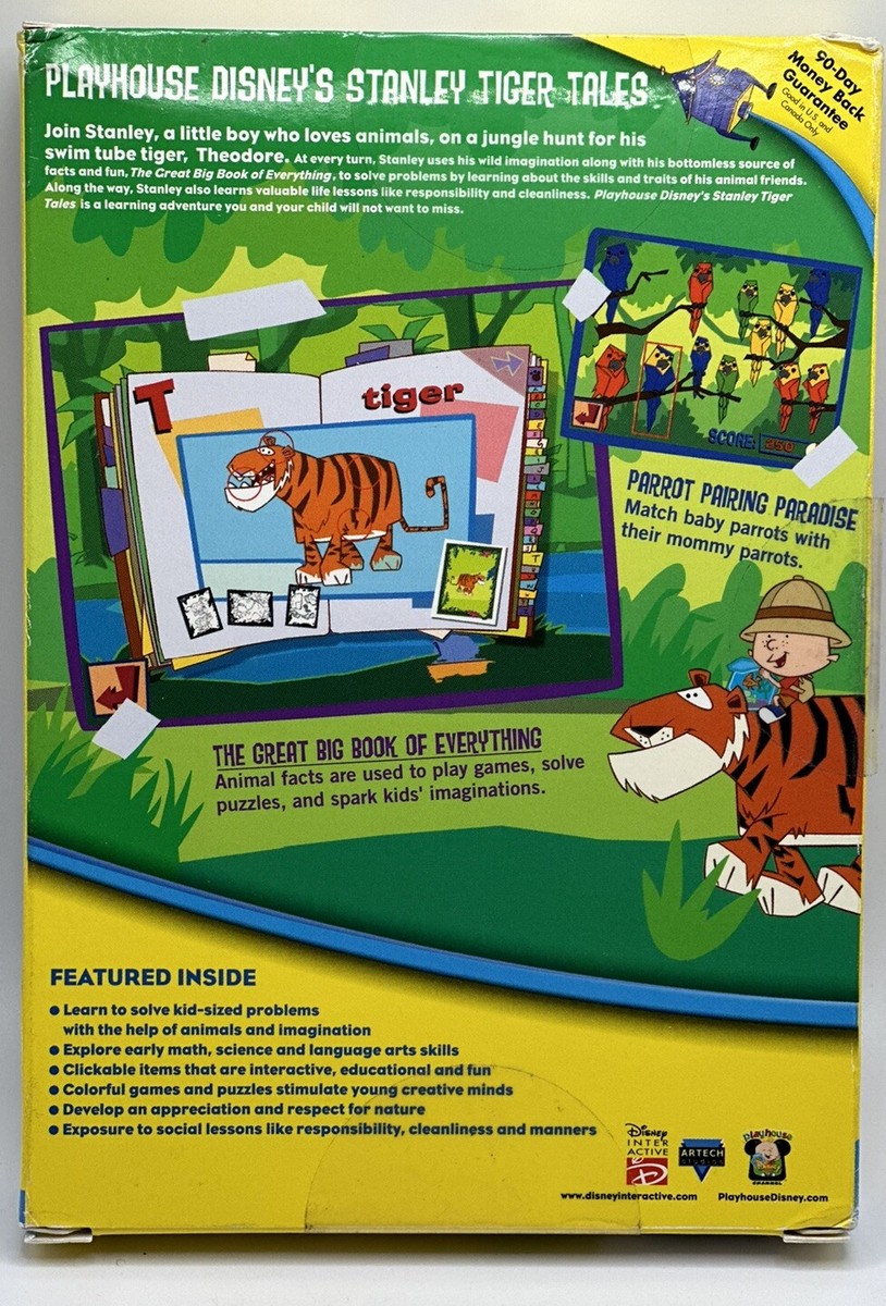 Playhouse Disney Stanley Tiger Tales PC CD-ROM, Mac Educational