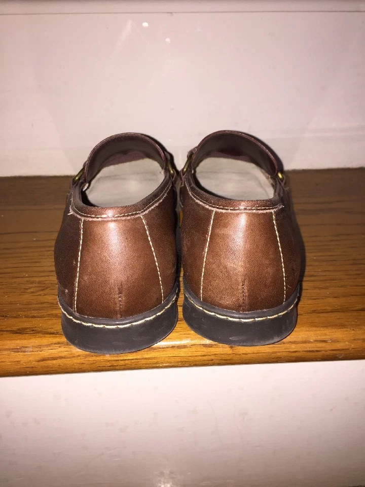 NICOLE CUERO GENUINO Mocasines CASUAL PLANO MULA Mary Janes Zapatos MUJER TALLA 8 Foto 4 de 4