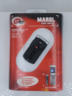 Kyocera Marbl K127 Virgin Mobile Super Thin Flip Cell Phone - NEW SEALED