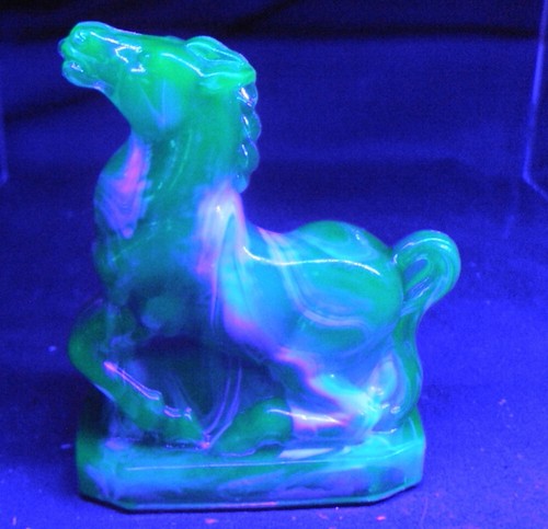 Joey Horse vetro boyd luminoso cristallo di scorie verde menta - Foto 5 di 5