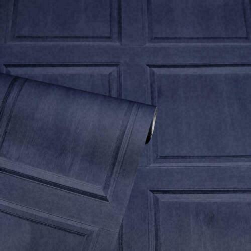 Paneles de madera rústica lavada Arthouse efecto 3D azul marino 909601 - Imagen 1 de 9