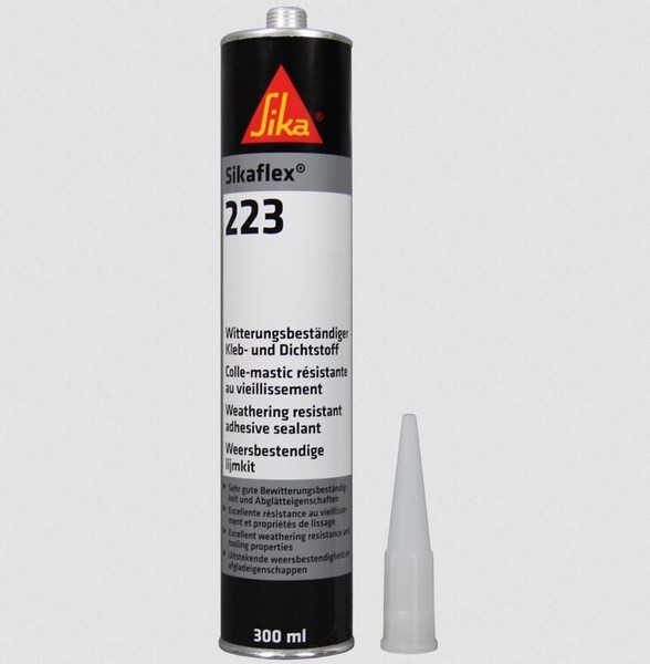 Sikaflex 223, WitterungsbestäNdiger Kleb- & Dichtstoff, Schwarz, 300Ml (222I Uv)-image