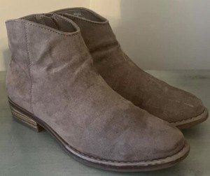 CUPCAKE COUTURE SIZE 2 Girls PETRA Brown Faux brushed Suede Ankle Boots Booties
