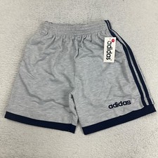 Vintage Deadstock Adidas Gray Soccer Basketball Shorts Size 24" 7 inseam NEW