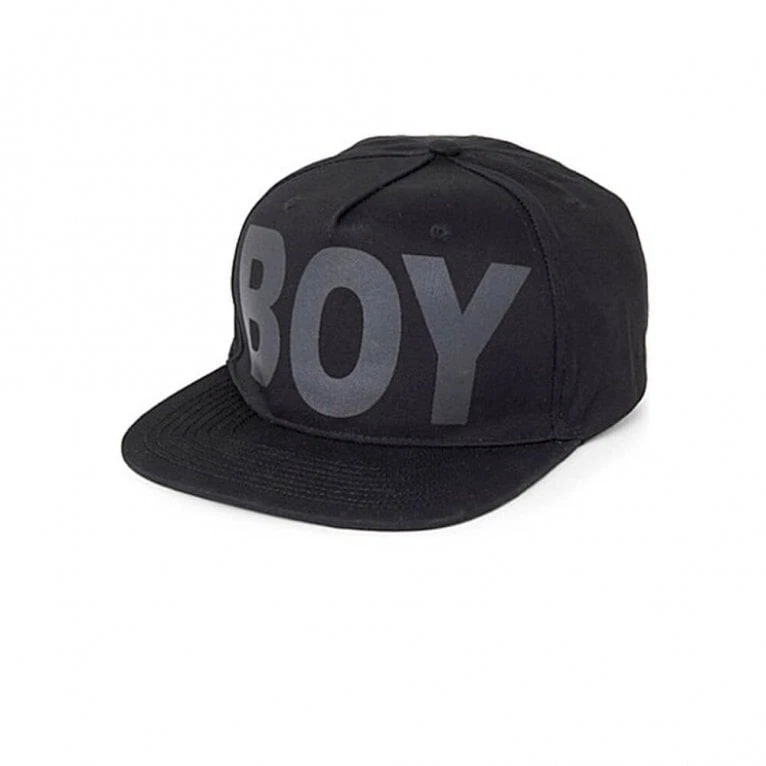 BOY LONDON BLK/BLK SNAPBACK CAP ONE SIZE UNISEX DESIGNER VINTAGE PETSHOP BOYS