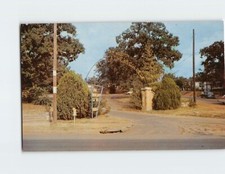 Postcard Entrance To Sam Houston State Teachers College Huntsville Texas USA
