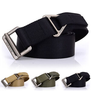 1.5/" Tactical Nylon Web Belt Outdoor Sports Training Heavy Duty Trousers Belts