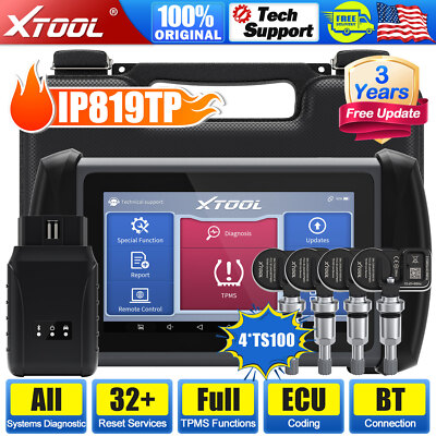 XTOOL Inplus IP819TP Auto Diagnostic Scanner TPMS Programming Coding With TS100