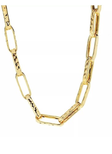Toscana Italiana Acqua Bagnata Elongated Open Paperclip Necklace Chain Accessory - Picture 8 of 8
