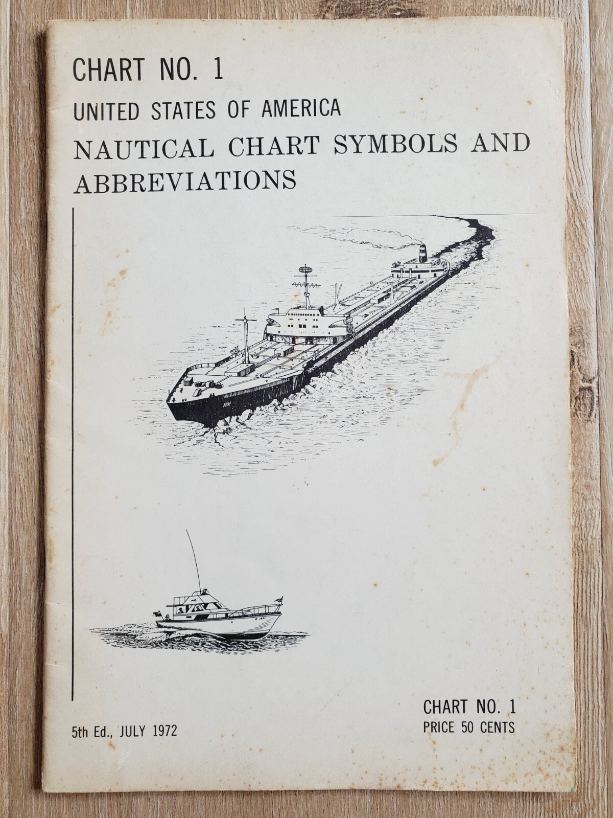 NAUTICAL CHART SYMBOLS & ABBREVIATIONS Chart No. 1 USA 1972 5th Edition