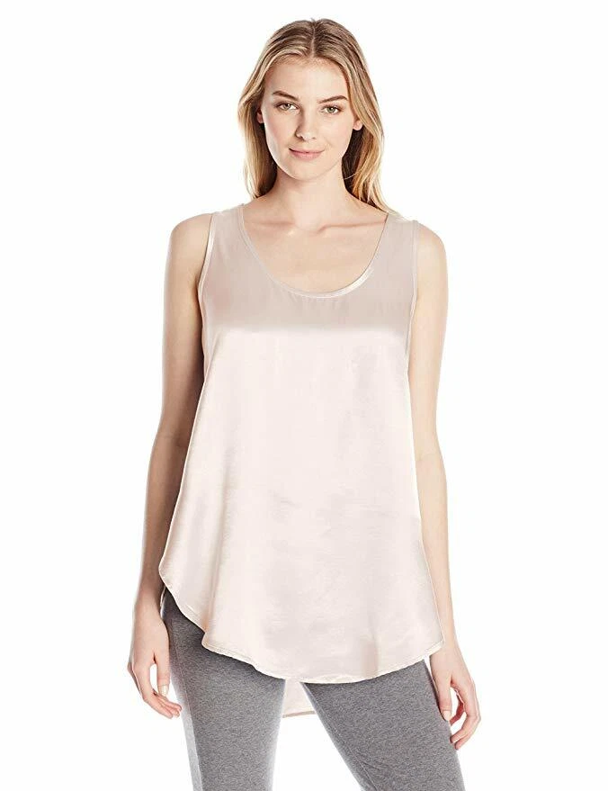 Cami alta/baja satinada PJ Harlow Jackie con aberturas Foto 2 de 4