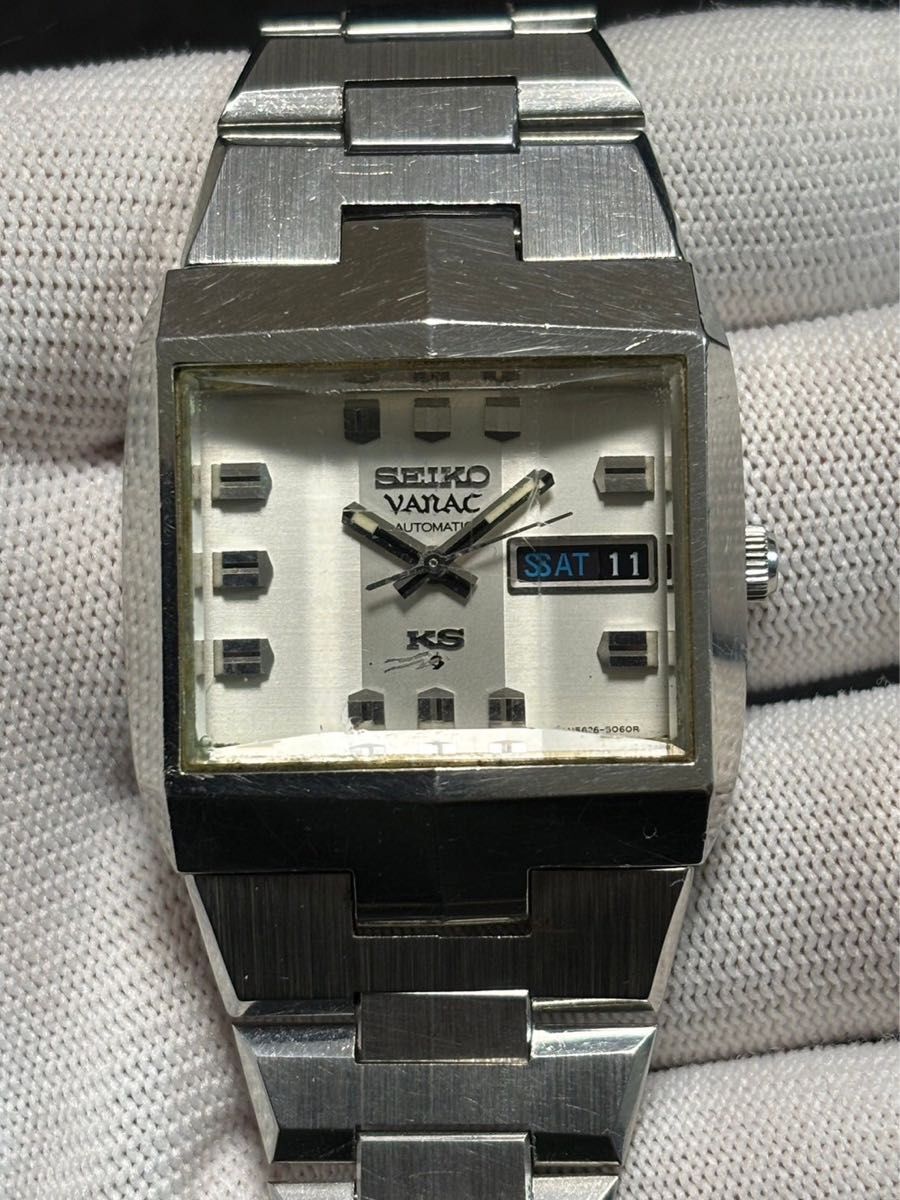 King Seiko Vanac 5626-5050 Automatic Cream/Silver Dial Day King Seiko Vanac 5626-5050 Automatic Cream/Silver Dial Day