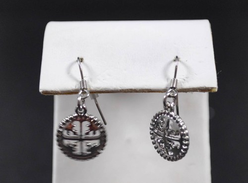 I Creative Cross Tono Collar Plata Pendientes Perforados Conjunto Hecho a Mano Artesano - Imagen 12 de 12