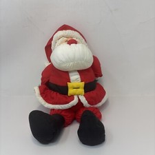 Vintage Hallmark Santa Clause Christmas Plush 12" Stuffed Nylon Parachute 1990s