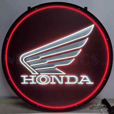 Honda Racing Wings LED Flex-Neon Look Sign - Motocross - Supercross ...