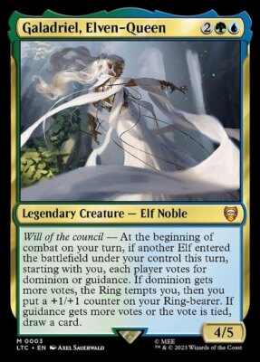 MTG-1x-Near Mint, English-Galadriel, Elven-Queen - Foil-Commander