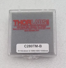 NEW - THORLABS C280TM-B F=18.4mm 0.15NA Mounted Geltech Aspheric Lens 600-1050nm