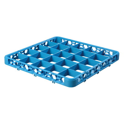 OptiClean 25-Compartment Glass Rack Extender Blue 19.75'' L x 19.75'' W x 1.78'' D