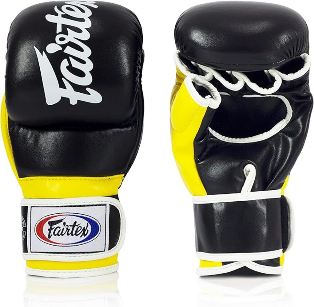 Gloves MMA Fairtex FGV18 Black Yellow-image