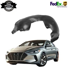 Front Left Inner Fender Liner Black Drivers Side For 2017-2018 Hyundai Elantra