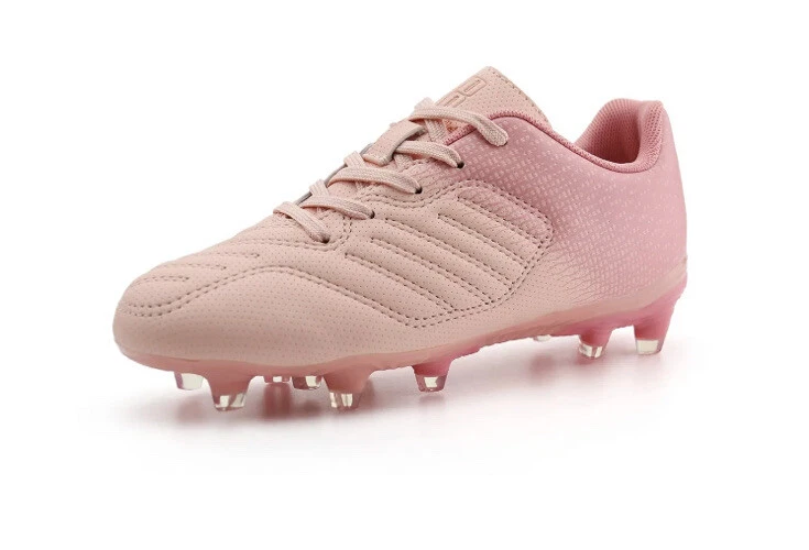 Brooman Kids Soccer Cleats Boys Girls Athletic Outdoor Shoes - Pink - Size 11 - Image 2 of 4