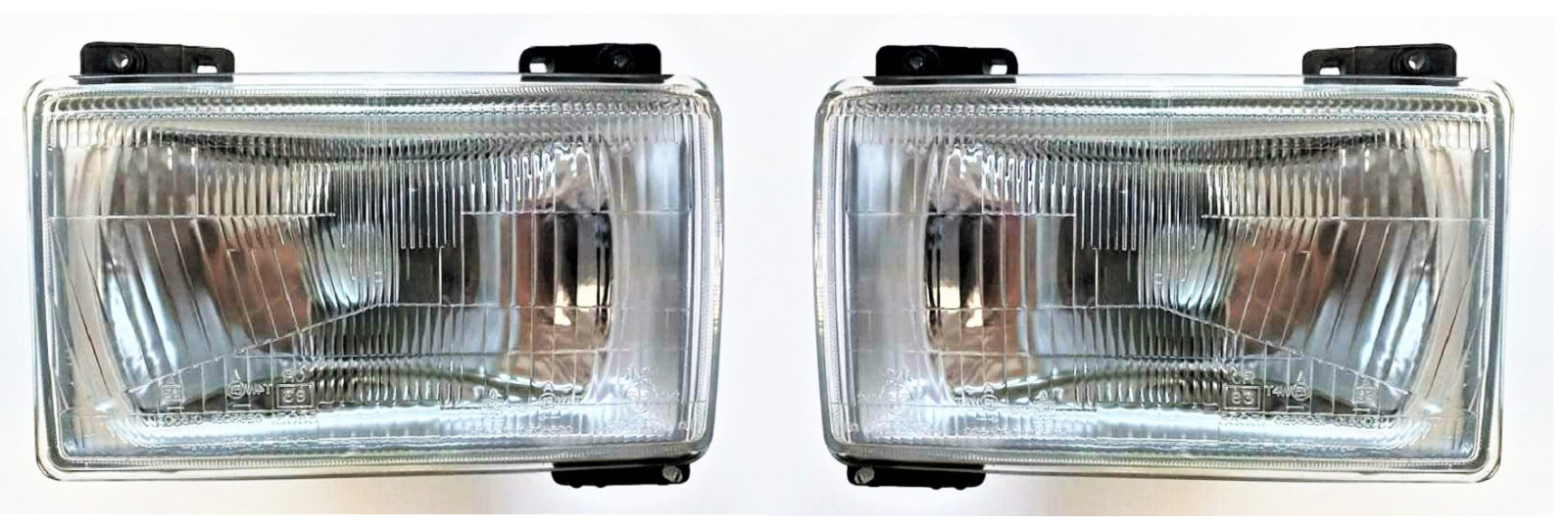 Feux phare avant H4 en verre durable pour Fiat Ducato 1981-1994 qualitatif