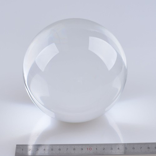 150 mm 5,91 Zoll klare Quarz Kristall Kugel Glaskugeln Briefbeschwerer Hochzeit Dekor - Bild 7 von 8
