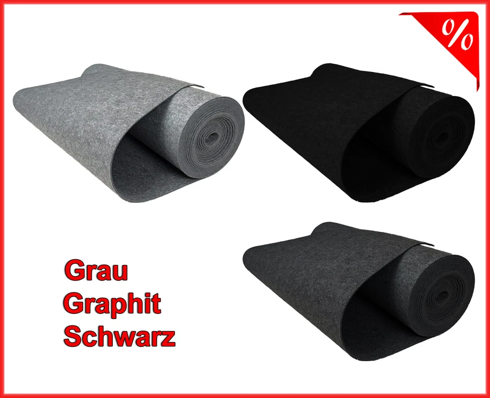 FILZ IMP imprägniert meterware Filzstoff 0,5lfm 4mm Stark 1m Breit Taschenfilz