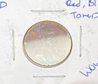 2010 Denver Mint Lincoln Shield Cent Penny RED & BLUE TONED Circulated #1053 — photo 3