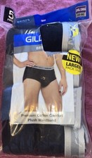 GILDAN COLORS Briefs 5 Pack Men  s 2XL 44-46 100 COTTON Dark Colors Open But New