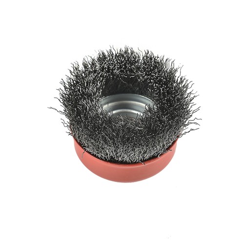 Aain Set 4 pezzi 3 pollici filo crimpato tazza spazzola ruota per smerigliatrici angolari 5/8"-11 UNC - Foto 5 di 9