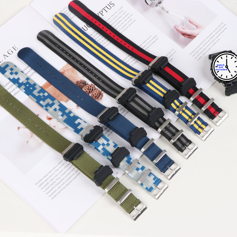 Cinturino Sportivo In Nylon Per Orologi Casio G-Shock – 22 Mm, Multicolore, Unisex
