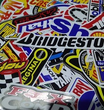 70 Pcs Race Car Sticker Lot Vinyl Waterproof Motorcycle Helmet Racing Stickers