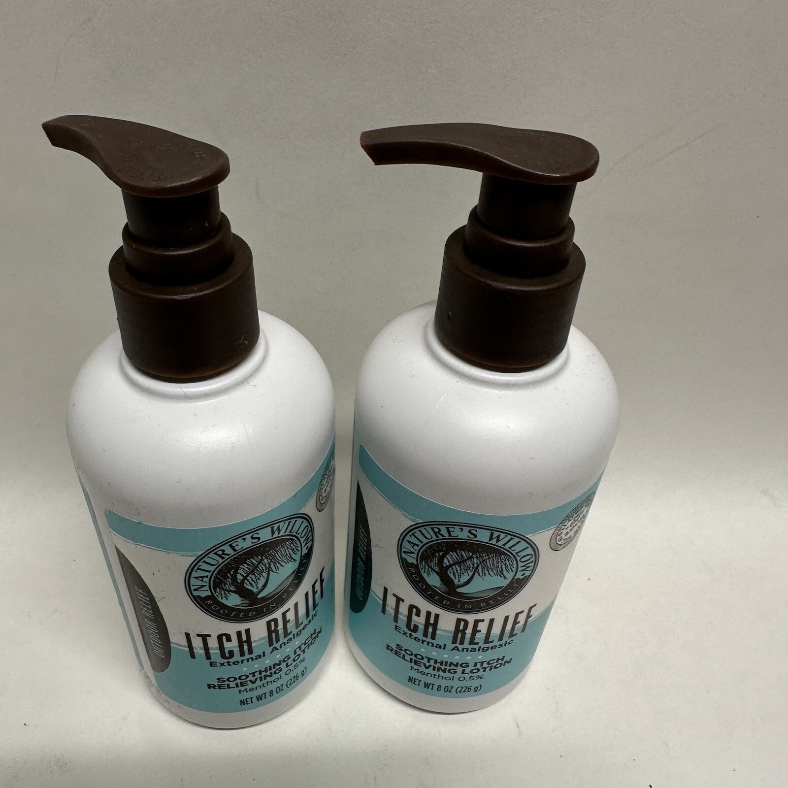 (2) Nature's Willow Soothing ITCH RELIEF Relieving Lotion Methol 05 8