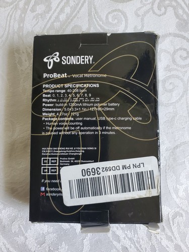 Sondery Digital Metronome for Guitar Piano Drum and All Instruments Timer - Picture 5 of 5