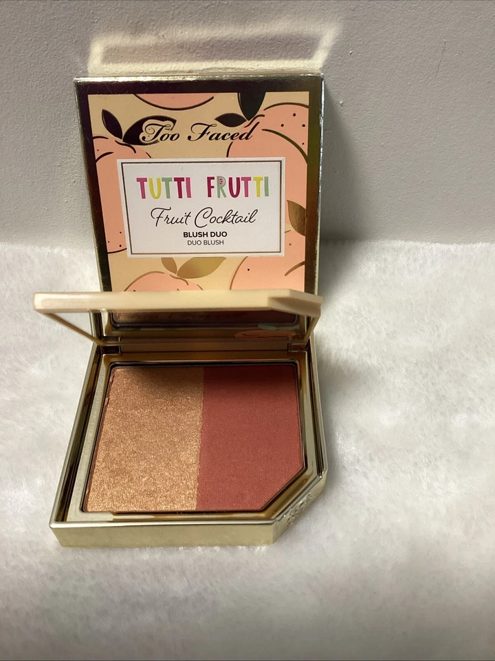 TOO FACE TUTTI Frutti Fruit Cocktail Rubor Dúo - Albaricoque en el acto, Nuevo. Foto 3 de 4