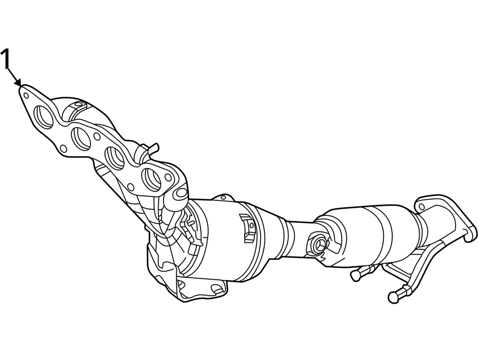 Ford Focus 2012-2018 turbocompresor colector de escape con turbocompresor RS4ML Foto 4 de 4