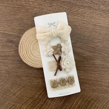 Boho Toddler  Kid Hair Clips Set, Baby Girl Hair Clips