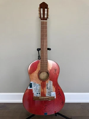Extraordinarily Rare SIGNED Stephen Wilson Jr Guitar w Every Band Member's SGNTR - Image 1 of 4