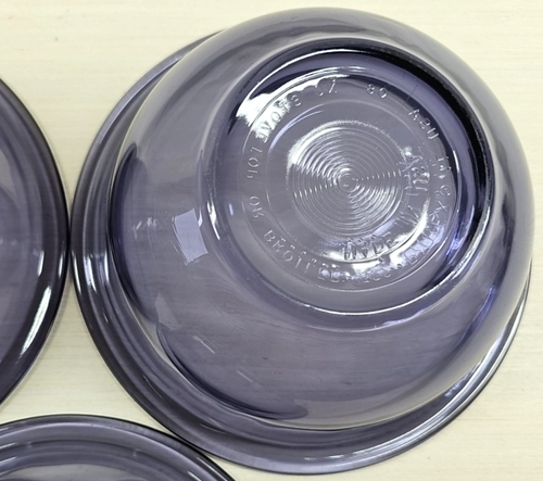 3 Pyrex Originals Amethyst 7" Mixing Bowls Set Vintage Bake Nesting Dish 322 Lot - Picture 20 of 24