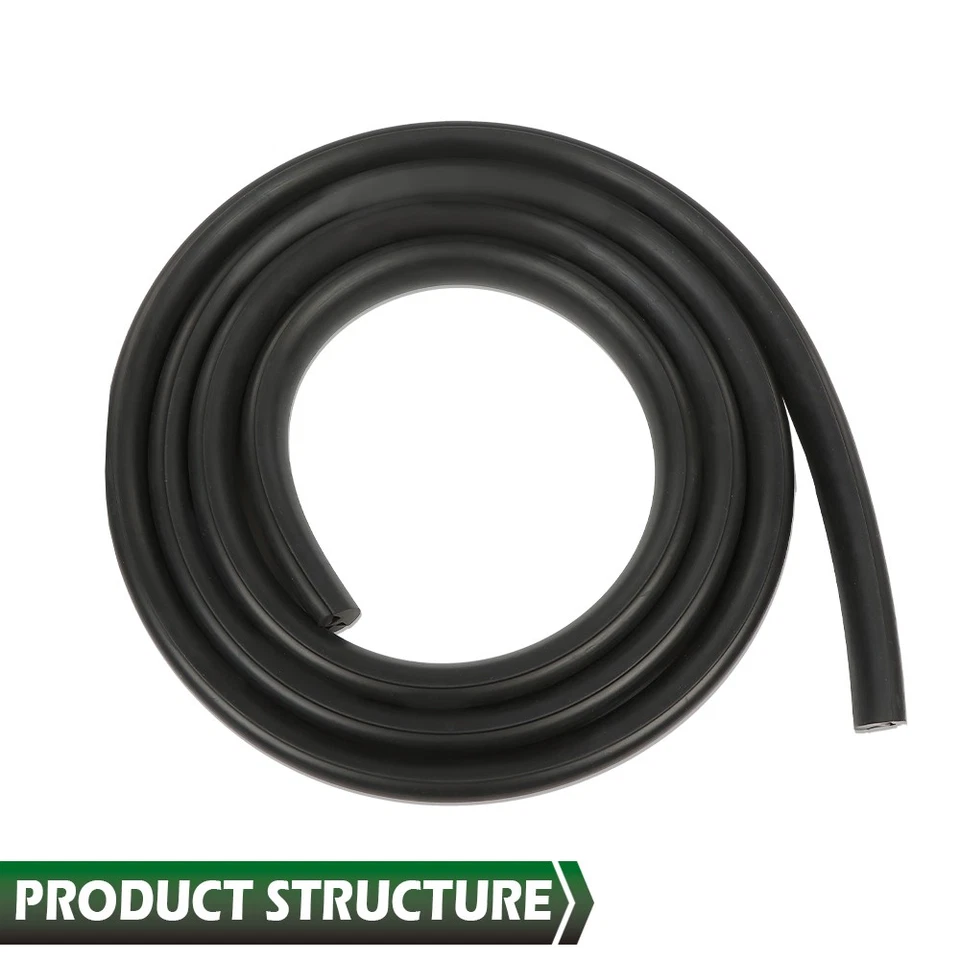 Sello de resistente al clima de ventana pequeña de vidrio trasero negro apto para camioneta Chevy GMC 1942-66 Foto 4 de 4