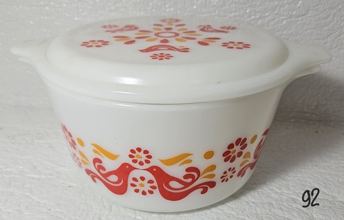 Authentic Pyrex Friendship Nesting Casserole Bowls Set of 3 w Matching Lid - Picture 3 of 6
