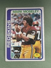 Mark Moseley 1978 Topps Washington Redskins #396 HH544