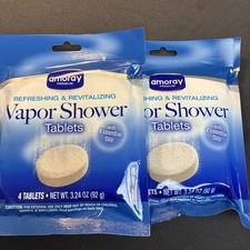 Lot Of 2 Vapor Shower Tablets. 4 Tablets Refreshing Revitalizing