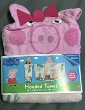 Peppa Pig Hooded Towel~Size 24” x 50”~Sloth-Safari~NEW!!!